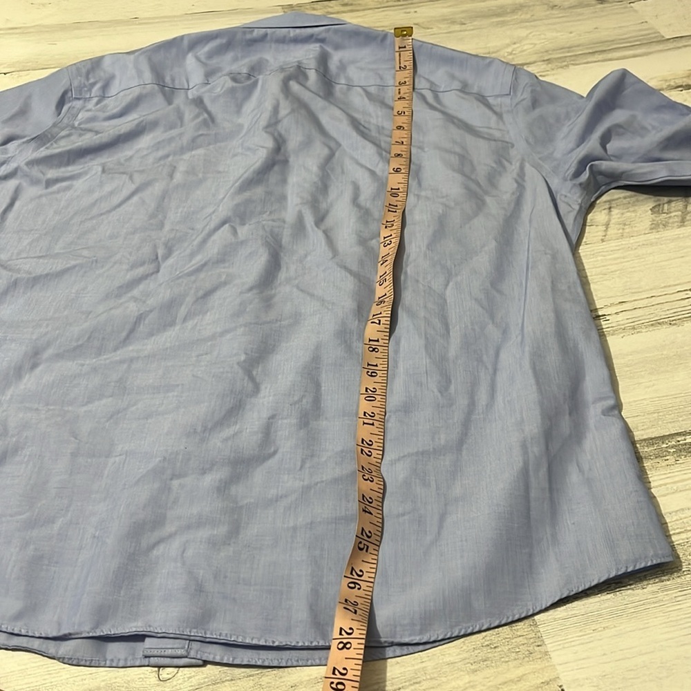 Untickit Blue Button Down Size Large - image 7